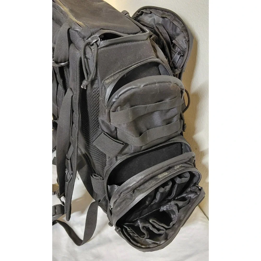 Case Club Tactical 4 Pistol Backpack Gen 2 Black Range Bag MOLLE Rain Cover